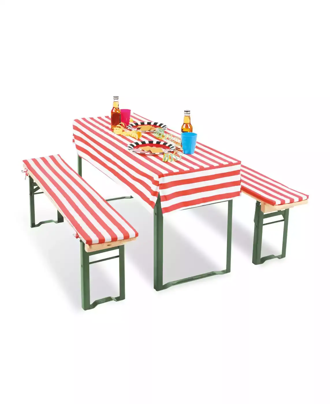 Tischdecke für Sitzgruppe Sepp Pinolino Weiß Rot 2000565110808 3