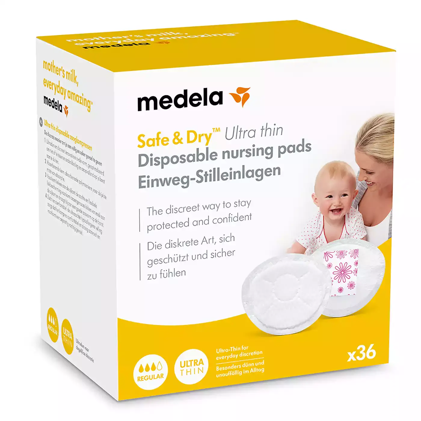 36er Pack Safe & Dry Ultra Thin Einweg-Stilleinlagen medela 2000575762004 3