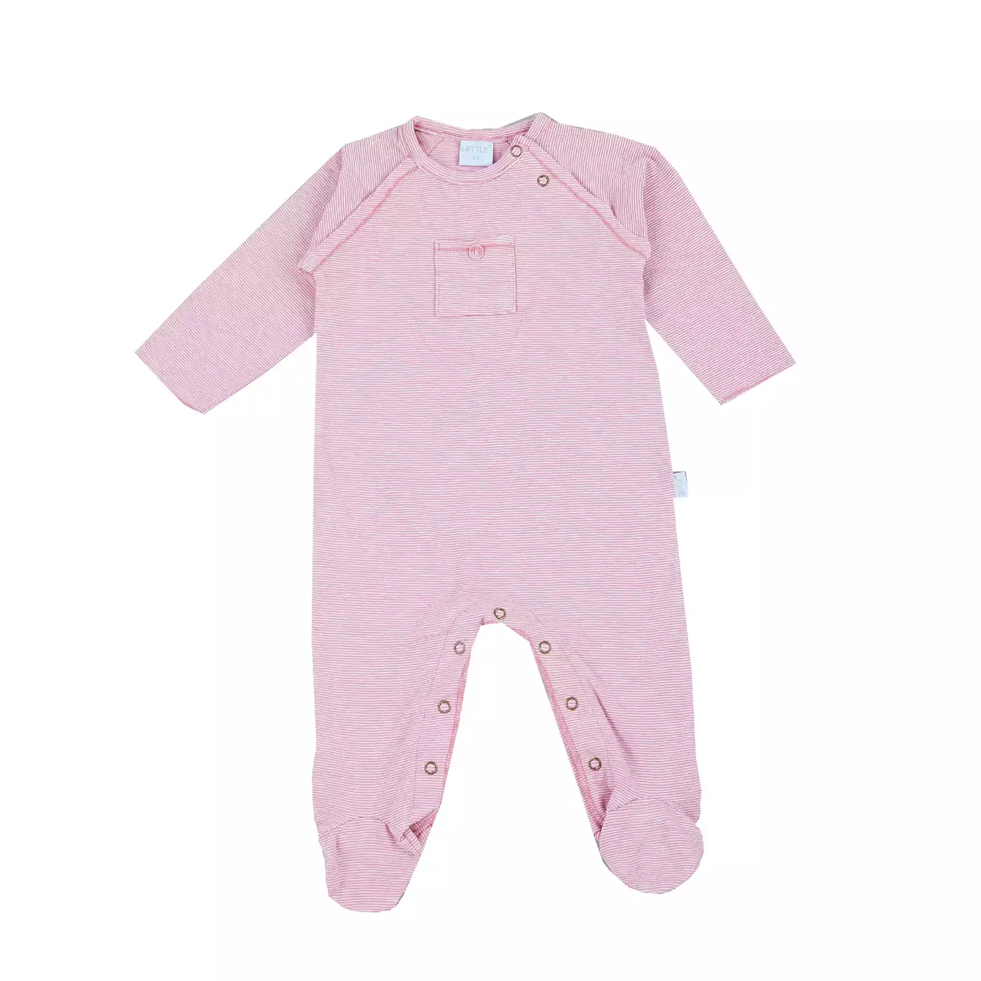 Basic Schlafanzug geringelt LITTLE Pink Rosa 2007576727001 3