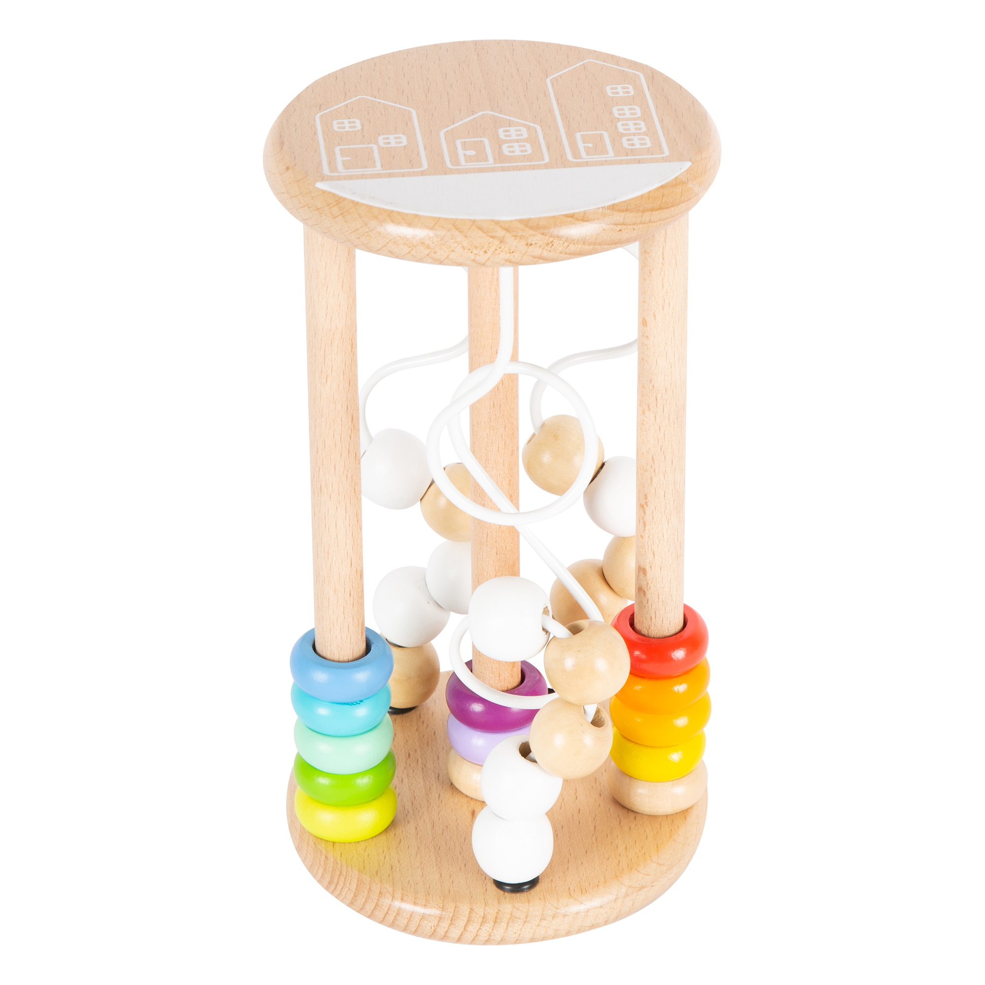 Montessori Zugschnur-Spielzeug Für Babys – Sensorik, Motorik, Beißring, Ab 6 Monaten