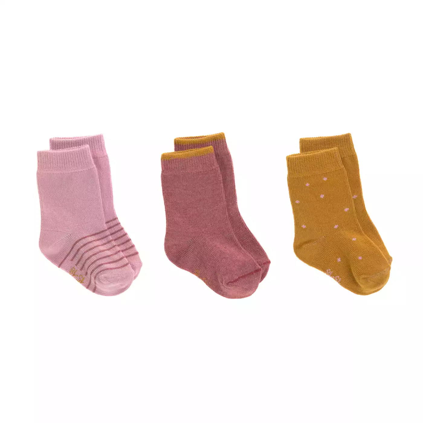 3er-Pack Socken LÄSSIG Pink Rosa 2003578429608 3