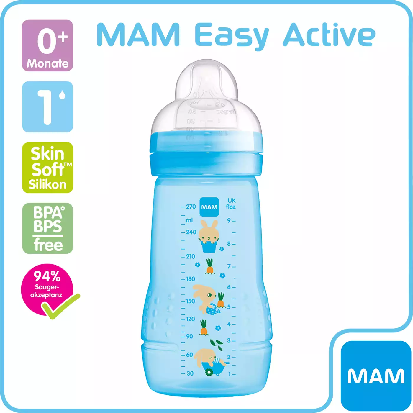 Easy Active Baby Bottle Hase MAM Blau 2000568213018 4