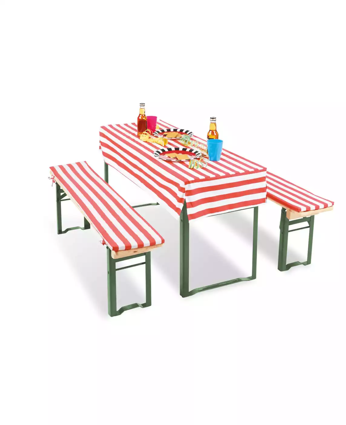 Tischdecke für Sitzgruppe Sepp Pinolino Weiß Rot 2000565110808 2